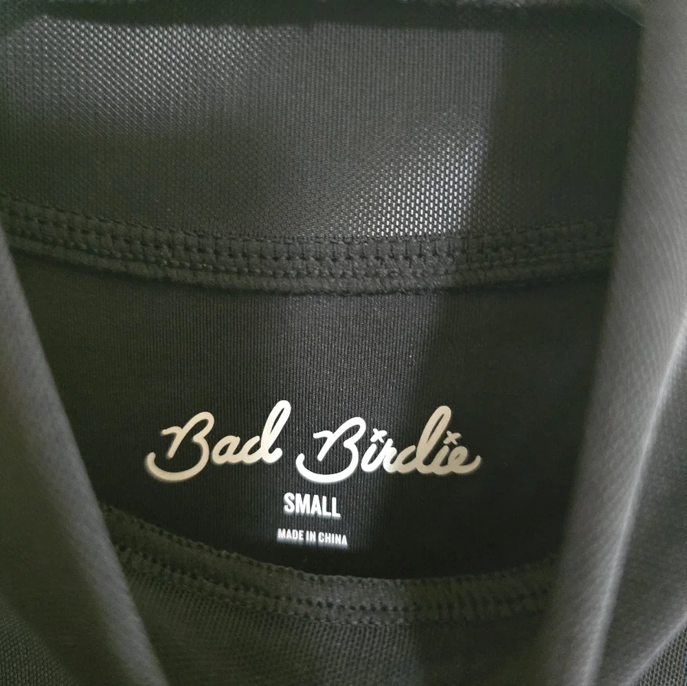 Bad Birdie Hybrid Long Sleeve Black Mini Dress Small Sporty Golf - Picture 4 of 9